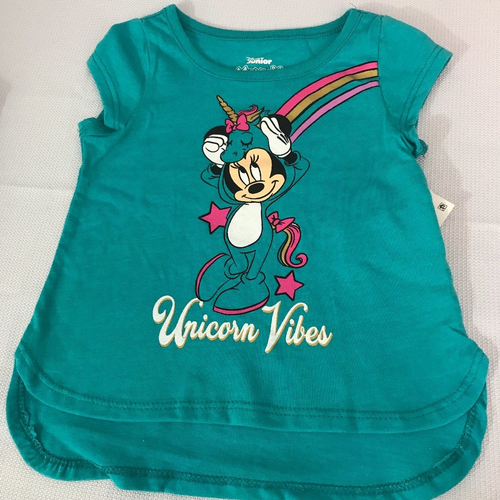 Minnie Mouse Unicorn Vibes Short Sleeve T Shirt